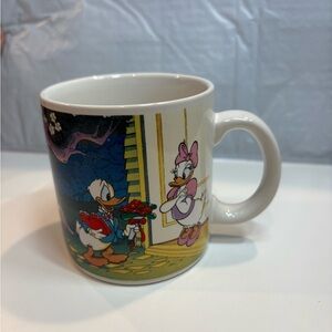 Vintage original Disney valentines Donald daisy Mickey coffee mug
